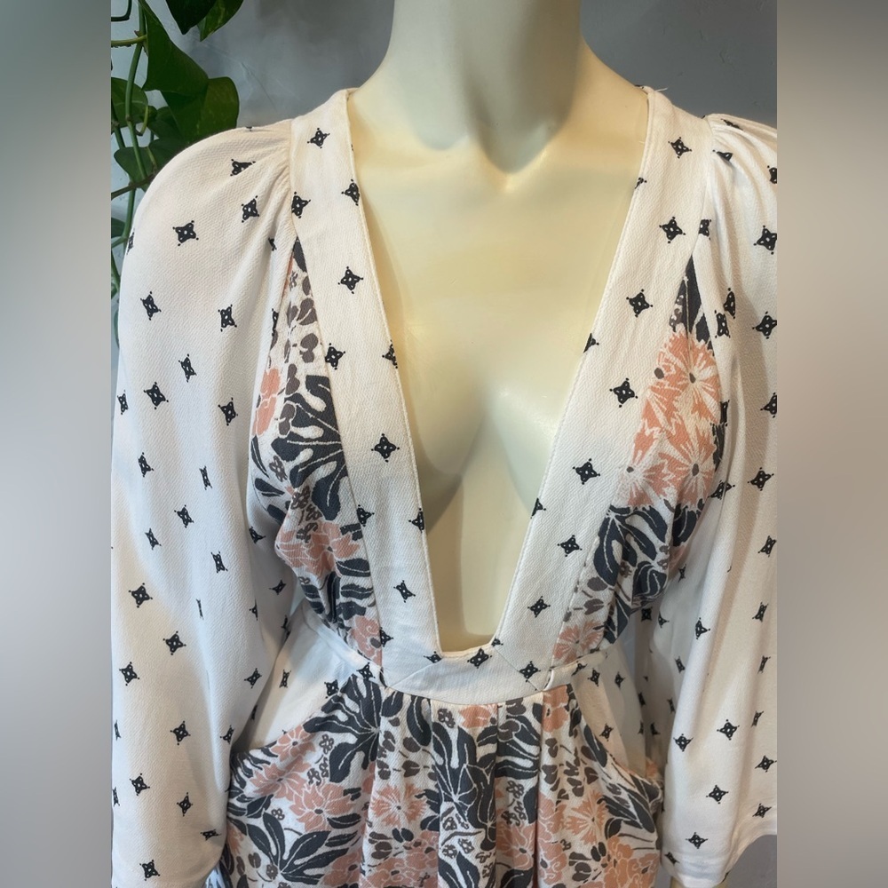 Free people, Tallulah floral printed mini dress size S - Picture 4 of 10